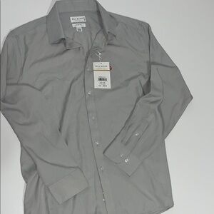 Bill Blass Men's Classic Silver Dress Shirt